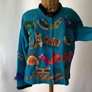 Vintage Design Options by Philip & Jane Gordon Medium with faux fur neck/sleeves